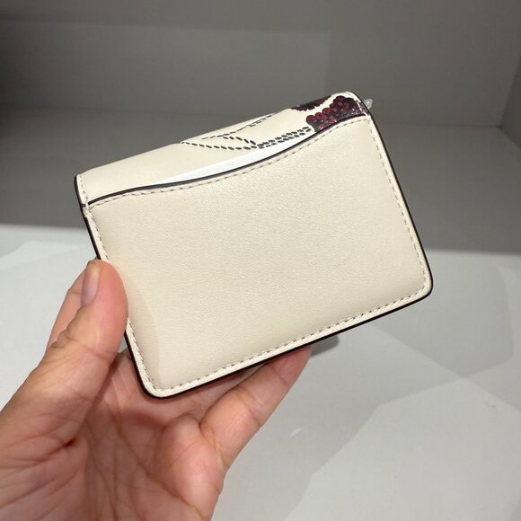 Coach Mini Wallet On A Chain With Cherry Print CDE98 - Picture 3 of 6